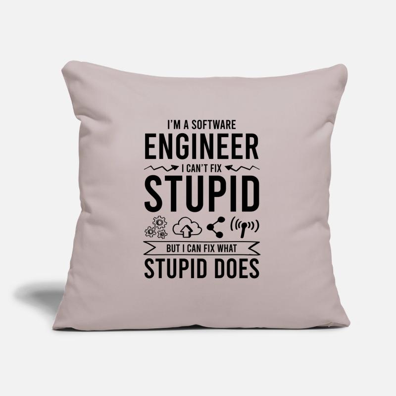 software engineering saying Sofa pillowcase 17,3'' x 17,3'' (45 x 45 cm)