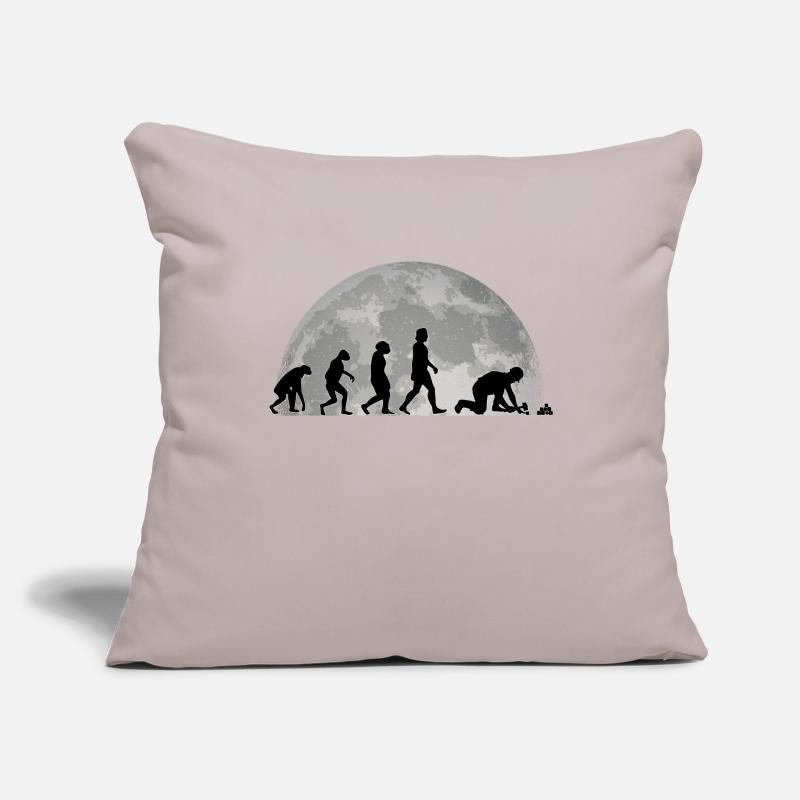 Pavage Evolution Lune Pierre Cadeau Housse de coussin décorative 45 x 45 cm
