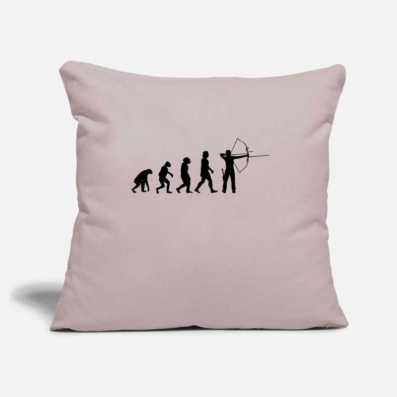 Bogenschütze Evolution Bogenschießen Pfeil Bogen Sofakissenbezug 45 x 45 cm