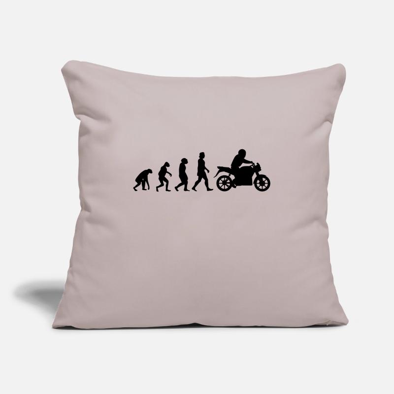 Motorcyclist Evolution Motorcycle Biker Sofa pillowcase 17,3'' x 17,3'' (45 x 45 cm)