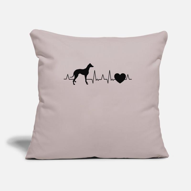 Whippet Le lévriers Sighthound Housse de coussin décorative 45 x 45 cm