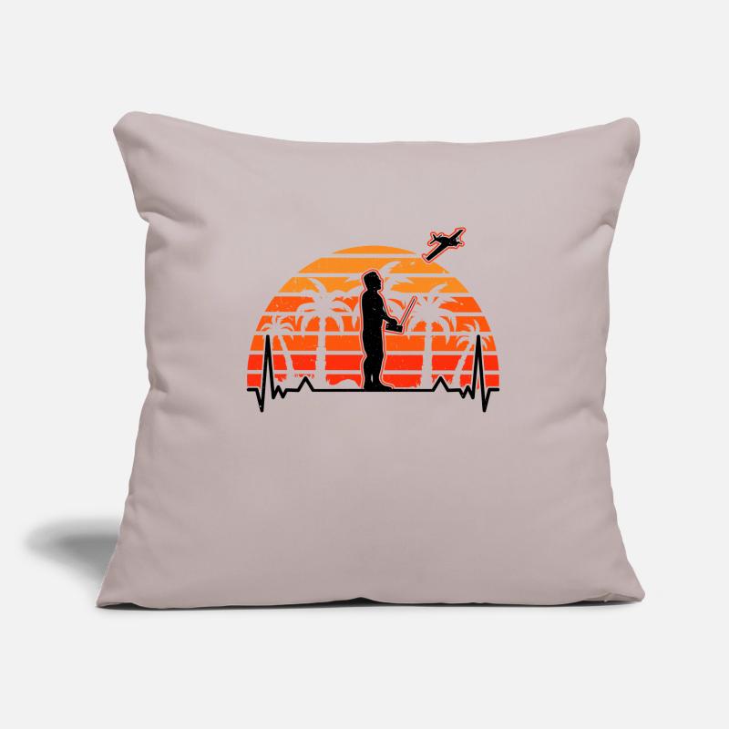Modèle d’avion Evolution Modèle d’avion Modéliste De modèle Housse de coussin décorative 45 x 45 cm