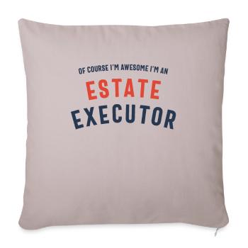 Bien sûr, je suis génial, je suis un exécuteur testamentaire - Housse de coussin décorative 45 x 45 cm - taupe clair - Devant