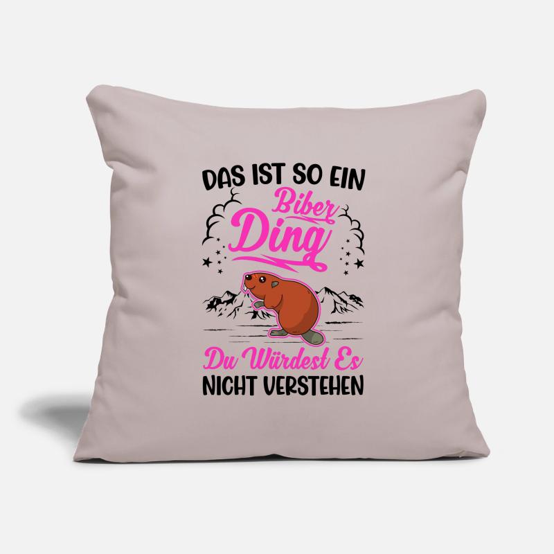 C’est un tel barrage de castor ding Housse de coussin décorative 45 x 45 cm