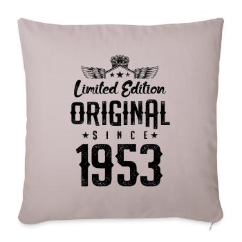 Édition limitée 1953 - Housse de coussin décorative 45 x 45 cm - taupe clair - Devant