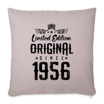 Édition limitée 1956 - Housse de coussin décorative 45 x 45 cm - taupe clair - Devant