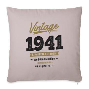 Vintage 1941 81st Birthday - Sofa pillowcase 17,3'' x 17,3'' (45 x 45 cm) - light taupe - Front