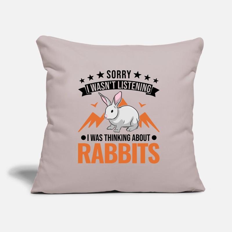 Rabbit Rabbit Rabbit Rabbit Sofa pillowcase 17,3'' x 17,3'' (45 x 45 cm)