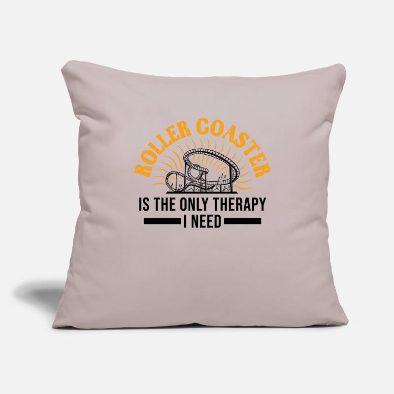 Parc d’attractions Roller Coaster Therapy Housse de coussin décorative 45 x 45 cm