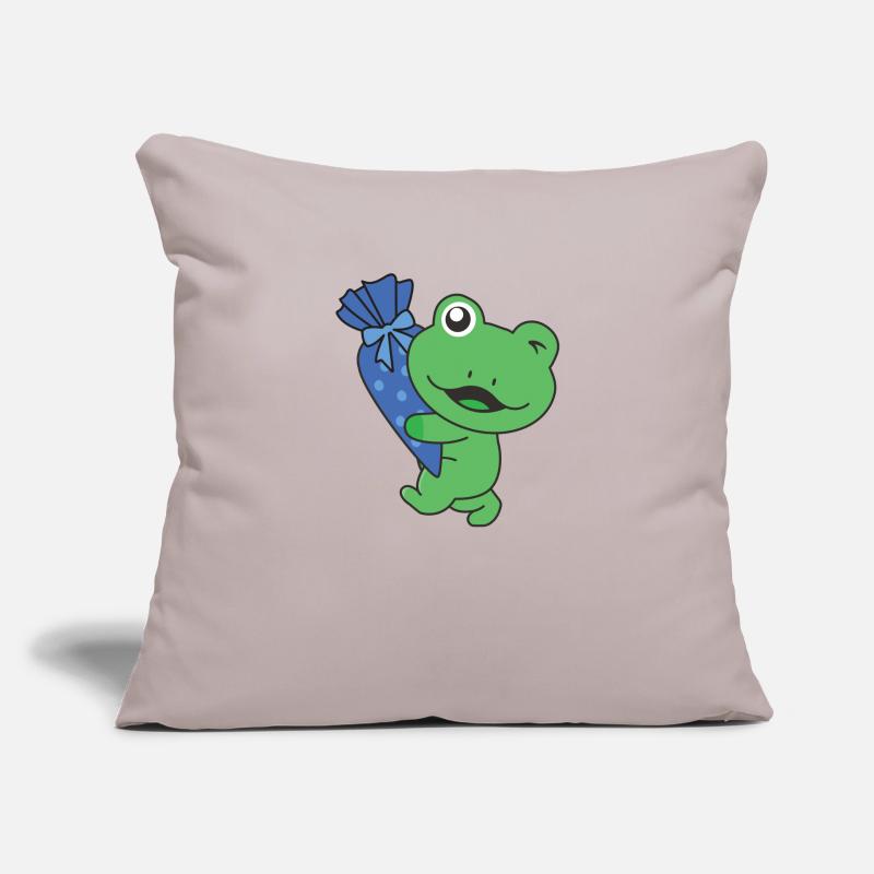 bye bye kindergarten hello school frog Sofa pillowcase 17,3'' x 17,3'' (45 x 45 cm)