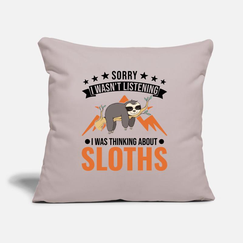 Sloth lover Sofa pillowcase 17,3'' x 17,3'' (45 x 45 cm)