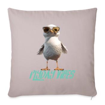 Möwe Flyday Vibes Cool Süß Sommer Urlaub - Sofakissenbezug 45 x 45 cm - helles Taupe - Vorne