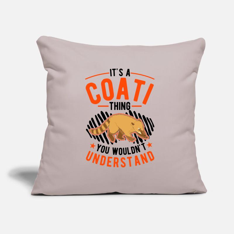 Coati Ding Proboscis Coati Housse de coussin décorative 45 x 45 cm