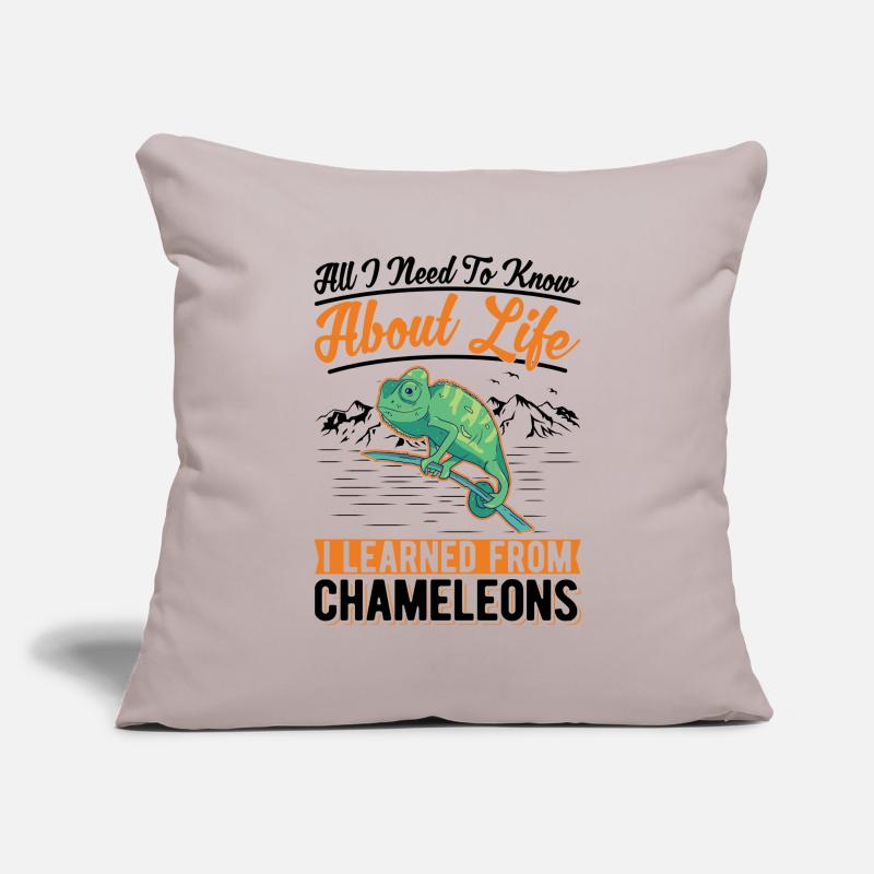 Caméléon Housse de coussin décorative 45 x 45 cm