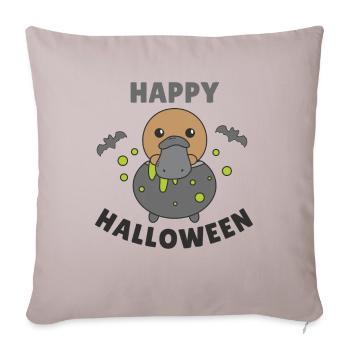 Platypus Happy Halloween Cauldron - Sofa pillowcase 17,3'' x 17,3'' (45 x 45 cm) - light taupe - Front