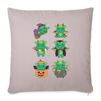 Dragon Halloween Devil Pumpkin Vampire Costume - Sofa pillowcase 17,3'' x 17,3'' (45 x 45 cm) - light taupe - Front
