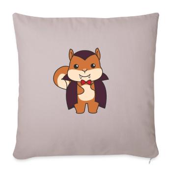 Squirrel Happy Halloween Cute Vampire Costume - Sofa pillowcase 17,3'' x 17,3'' (45 x 45 cm) - light taupe - Front