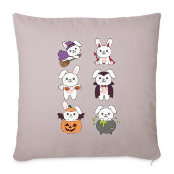 Bunny Halloween Devil Pumpkin Vampire Costume - Sofa pillowcase 17,3'' x 17,3'' (45 x 45 cm) - light taupe - Front