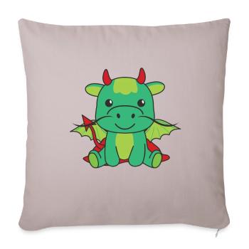 Dragon Happy Halloween Devil Costume - Sofa pillowcase 17,3'' x 17,3'' (45 x 45 cm) - light taupe - Front