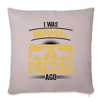 Presa Canario Cadeau Dogue Canario - Housse de coussin décorative 45 x 45 cm - taupe clair - Devant