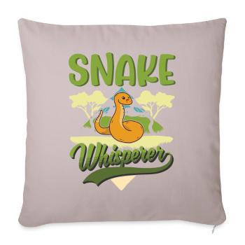 Snakes Whisperer Snake Lovers - Sofa pillowcase 17,3'' x 17,3'' (45 x 45 cm) - light taupe - Front