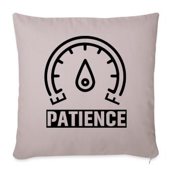 Patience - Sofa pillowcase 17,3'' x 17,3'' (45 x 45 cm) - light taupe - Front