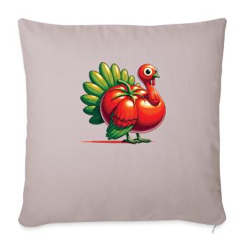 Tomato Turkey Funny Animal Made Of Vegetables - Sofa pillowcase 17,3'' x 17,3'' (45 x 45 cm) - light taupe - Front