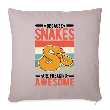 Snake Owners Snake Lovers - Sofa pillowcase 17,3'' x 17,3'' (45 x 45 cm) - light taupe - Front