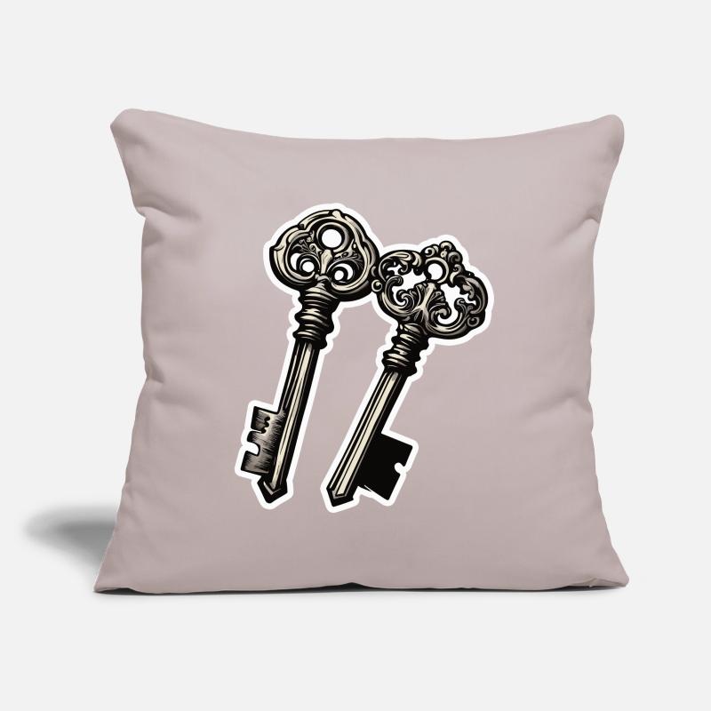 Key / Lock / Locked / Security Sofa pillowcase 17,3'' x 17,3'' (45 x 45 cm)