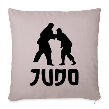 Judo - Housse de coussin décorative 45 x 45 cm - taupe clair - Devant
