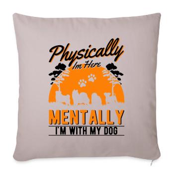 Dog Rescue Street Dog - Sofa pillowcase 17,3'' x 17,3'' (45 x 45 cm) - light taupe - Front