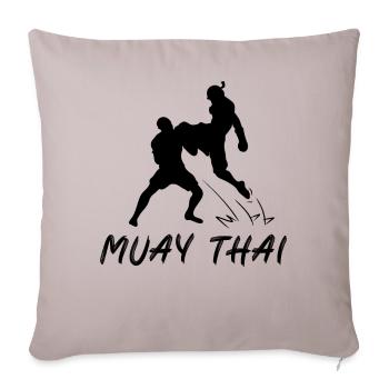 Muay Thai - Sofa pillowcase 17,3'' x 17,3'' (45 x 45 cm) - light taupe - Front