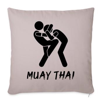 Muay Thai - Sofa pillowcase 17,3'' x 17,3'' (45 x 45 cm) - light taupe - Front