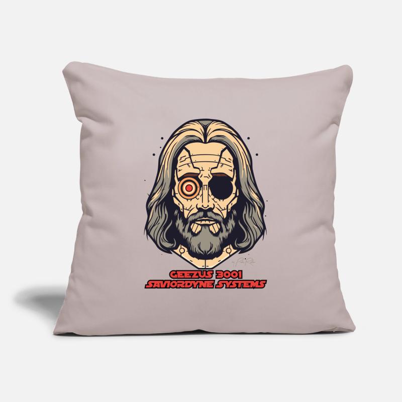 Tech Jesus : Systèmes Sauveurs Housse de coussin décorative 45 x 45 cm