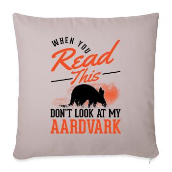 Aardvark Gift Aardvark - Sofa pillowcase 17,3'' x 17,3'' (45 x 45 cm) - light taupe - Front