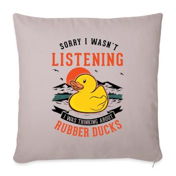 Rubber Duck Gift Rubber Duck Rubber Duck - Sofa pillowcase 17,3'' x 17,3'' (45 x 45 cm) - light taupe - Front