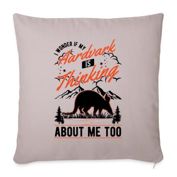Aardvark Gift Aardvark - Sofa pillowcase 17,3'' x 17,3'' (45 x 45 cm) - light taupe - Front