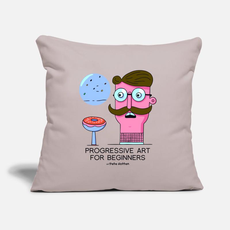 A Sarcastic Art: Progressive for Beginners Sofa pillowcase 17,3'' x 17,3'' (45 x 45 cm)