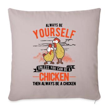 Chickens Chicken Breeding Chicken Farmer - Sofa pillowcase 17,3'' x 17,3'' (45 x 45 cm) - light taupe - Front