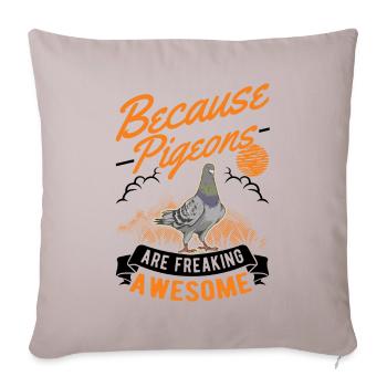 Pigeons Pigeon breeding Pigeon fanciers - Sofa pillowcase 17,3'' x 17,3'' (45 x 45 cm) - light taupe - Front