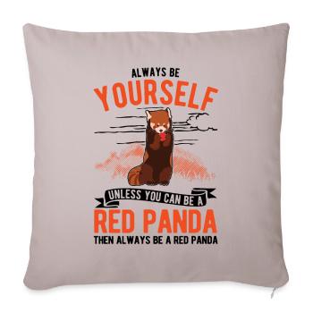 Red Panda Gift Red Panda - Sofa pillowcase 17,3'' x 17,3'' (45 x 45 cm) - light taupe - Front