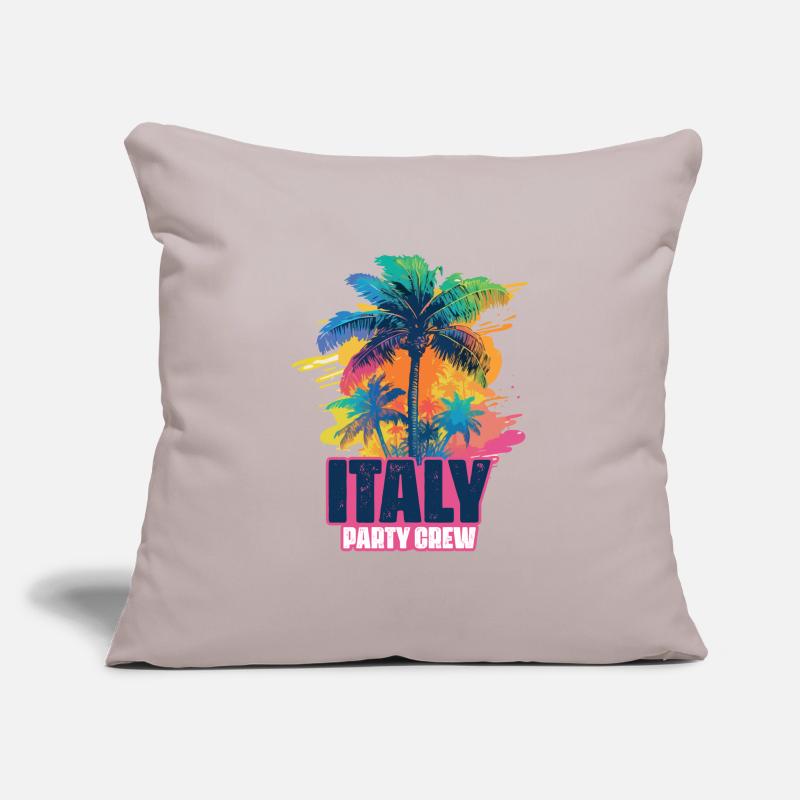 Italy Party Crew Holidays Sofa pillowcase 17,3'' x 17,3'' (45 x 45 cm)