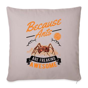 Parce que les fourmis sont vraiment géniales Ameisen - Housse de coussin décorative 45 x 45 cm - taupe clair - Devant