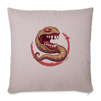 Parody Communist Worm Comrades of Horror - Sofa pillowcase 17,3'' x 17,3'' (45 x 45 cm) - light taupe - Front