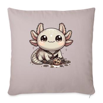 Kawaii Steampunk Axolotl Fantasy Axolotl Lover - Sofa pillowcase 17,3'' x 17,3'' (45 x 45 cm) - light taupe - Front