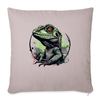 Water dragon lizard, a water dragon - Sofa pillowcase 17,3'' x 17,3'' (45 x 45 cm) - light taupe - Front