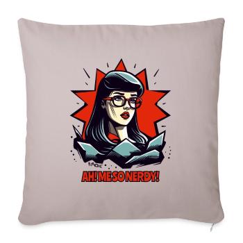 Oh, I'm So Nerdy: Glasses-Geek-Nerd Wife - Sofa pillowcase 17,3'' x 17,3'' (45 x 45 cm) - light taupe - Front