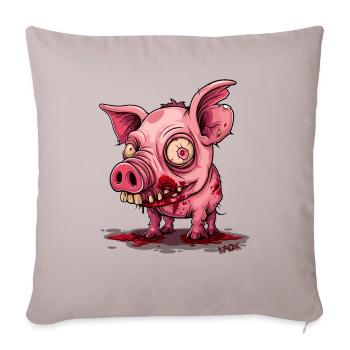 Horror Monster Baby Zombie Pig - Sofa pillowcase 17,3'' x 17,3'' (45 x 45 cm) - light taupe - Front