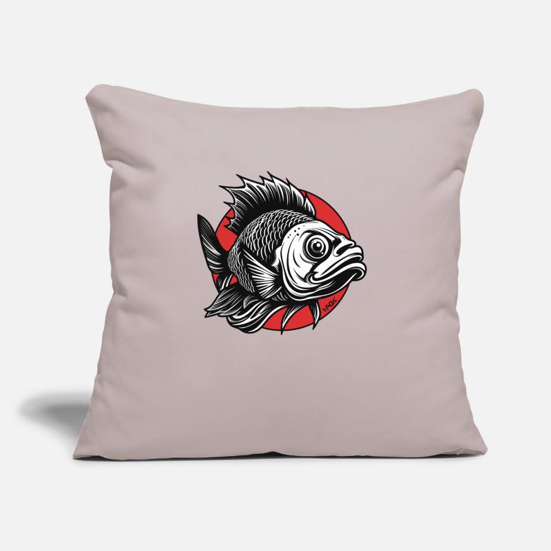 The Angry Fish Sofa pillowcase 17,3'' x 17,3'' (45 x 45 cm)