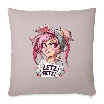 Self-confident and strong, cool pig girl - Sofa pillowcase 17,3'' x 17,3'' (45 x 45 cm) - light taupe - Front